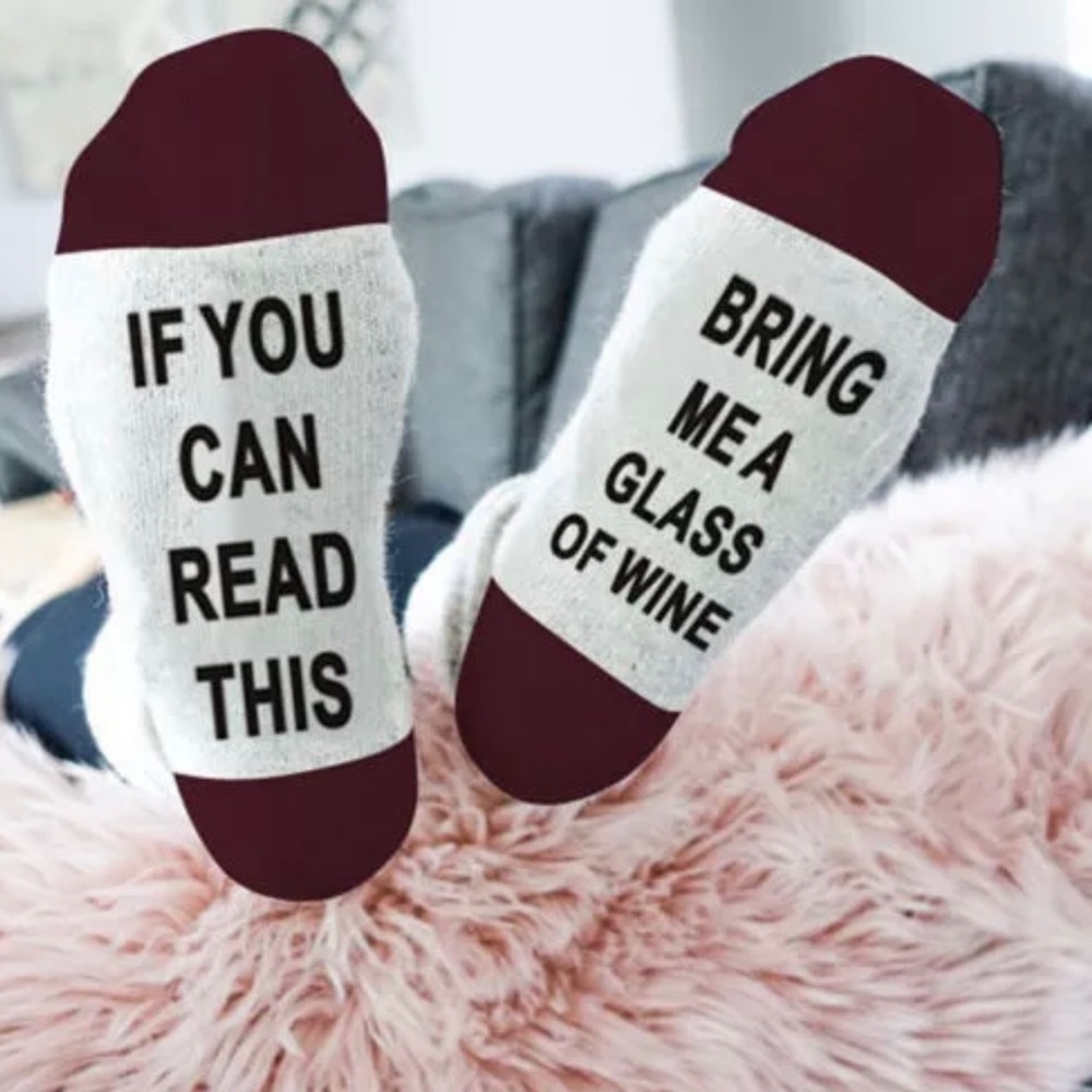 New Fun Socks Wine